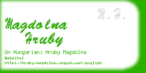 magdolna hruby business card